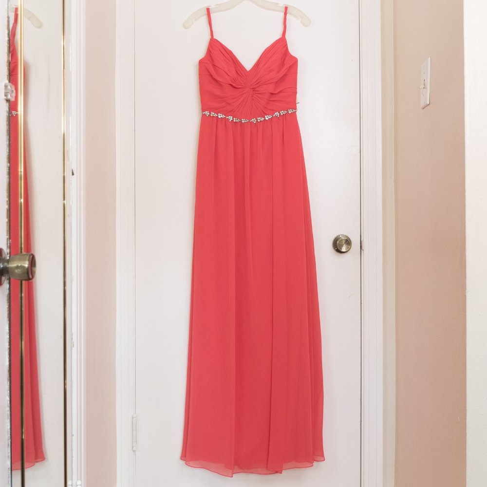 NWT Guava David's Bridal Bridesmaid Dress W11147
